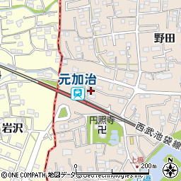 埼玉県入間市野田124周辺の地図