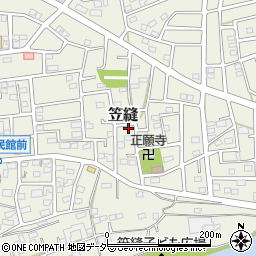 埼玉県飯能市笠縫周辺の地図