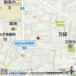 埼玉県飯能市笠縫79-2周辺の地図