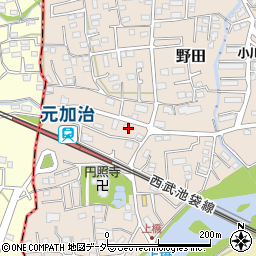 埼玉県入間市野田119周辺の地図