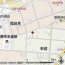 埼玉県三郷市幸房32周辺の地図