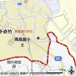 埼玉県飯能市下直竹1159周辺の地図