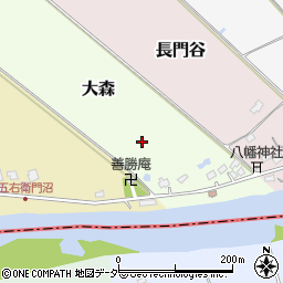 千葉県印旛郡栄町大森周辺の地図