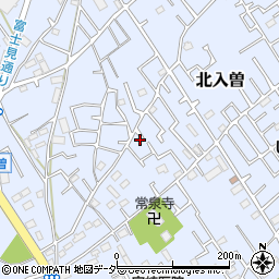 埼玉県狭山市北入曽345周辺の地図