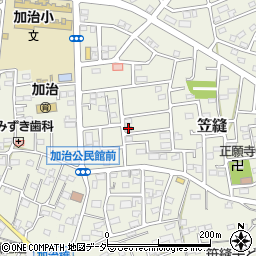埼玉県飯能市笠縫78-4周辺の地図