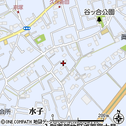 埼玉県富士見市水子2584周辺の地図