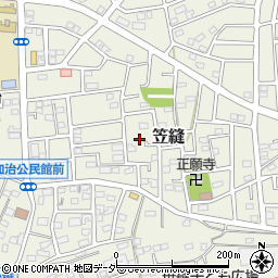 埼玉県飯能市笠縫90-3周辺の地図