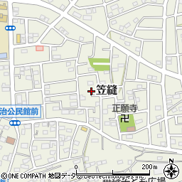 埼玉県飯能市笠縫90-5周辺の地図
