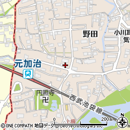 埼玉県入間市野田188周辺の地図
