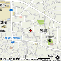 埼玉県飯能市笠縫84-1周辺の地図