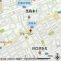 丸源ラーメン川口店周辺の地図