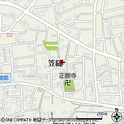 埼玉県飯能市笠縫170-2周辺の地図