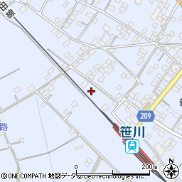 千葉県香取郡東庄町笹川い41周辺の地図
