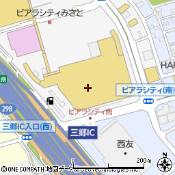 スーパービバホーム三郷店周辺の地図