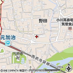 埼玉県入間市野田342周辺の地図