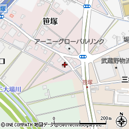 埼玉県三郷市笹塚23周辺の地図