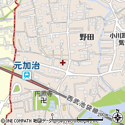 埼玉県入間市野田190周辺の地図