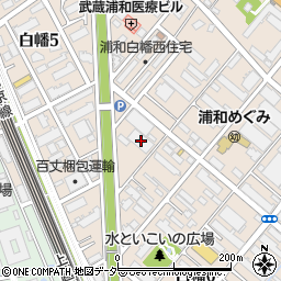 浦和明治屋周辺の地図