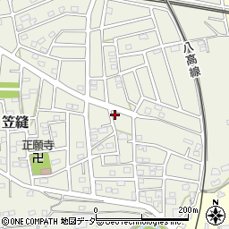 埼玉県飯能市笠縫269-5周辺の地図
