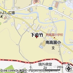 埼玉県飯能市下直竹106-1周辺の地図