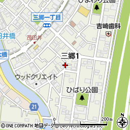 埼玉県三郷市三郷1丁目周辺の地図