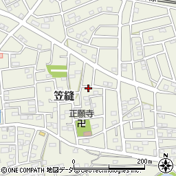 埼玉県飯能市笠縫175-3周辺の地図