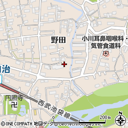 埼玉県入間市野田340周辺の地図