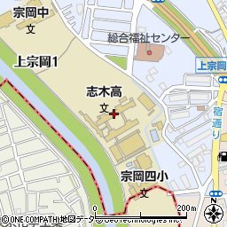 埼玉県立志木高等学校周辺の地図