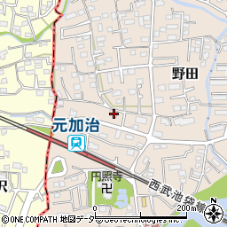 埼玉県入間市野田193周辺の地図