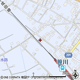 千葉県香取郡東庄町笹川い44周辺の地図
