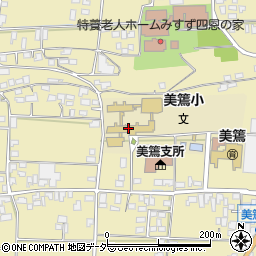 伊那市立美篶小学校周辺の地図