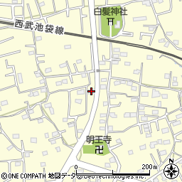 埼玉県飯能市岩沢684-1周辺の地図