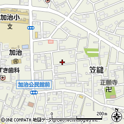 埼玉県飯能市笠縫76-9周辺の地図