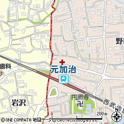 埼玉県入間市野田183周辺の地図