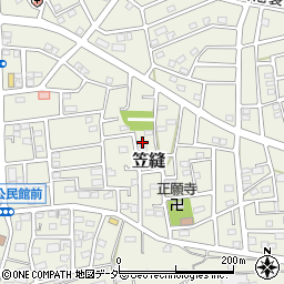 埼玉県飯能市笠縫95周辺の地図