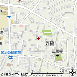 埼玉県飯能市笠縫88-33周辺の地図