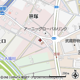埼玉県三郷市笹塚26周辺の地図