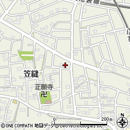 埼玉県飯能市笠縫177周辺の地図