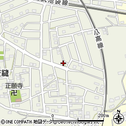 埼玉県飯能市笠縫267-1周辺の地図