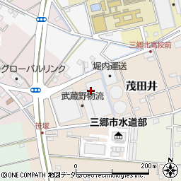 松下運輸株式会社　三郷センター周辺の地図