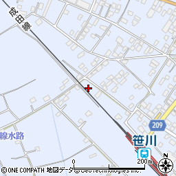 千葉県香取郡東庄町笹川い47周辺の地図