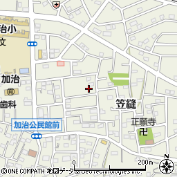 埼玉県飯能市笠縫75-3周辺の地図