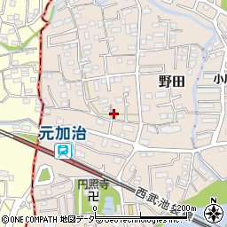 埼玉県入間市野田206周辺の地図