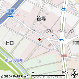埼玉県三郷市笹塚35周辺の地図