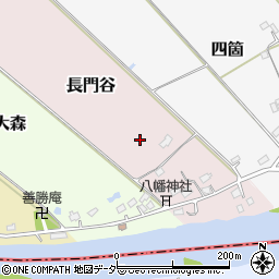 千葉県印旛郡栄町長門谷周辺の地図