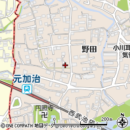 埼玉県入間市野田208周辺の地図