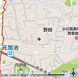 埼玉県入間市野田329周辺の地図