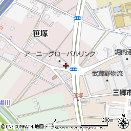 埼玉県三郷市笹塚19周辺の地図