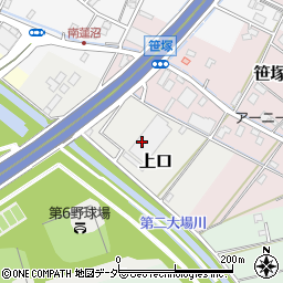 埼玉県三郷市上口周辺の地図
