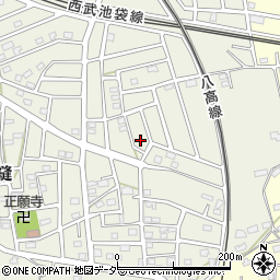 埼玉県飯能市笠縫267-20周辺の地図